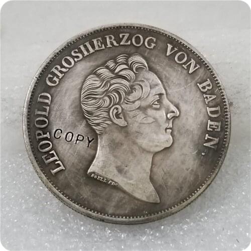 1836 Germany Deutschland Baden Durlach Mining Taler Silver COIN COPY