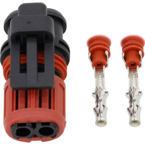 2 Pin Waterproof Automotive Connector Car Plug With Terminal Block Connector DJ3022Q-1.5-21