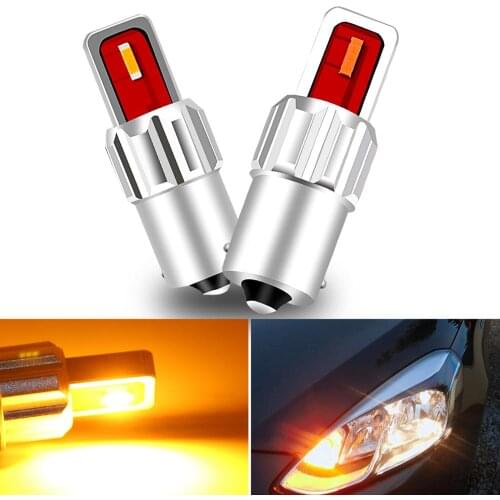 2x1800LM Canbus P21W 1156 BA15S T15 LED Bulb For Skoda Superb Octavia 2 FL 2010 2011 2012 2013 Daytime Running Light DRL Lamp