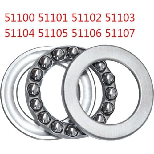 4pcs/bag Planar Thrust Bearing 51100 51101 51102 51103 51104 51105 51106 51107 Axial Ball Bearings