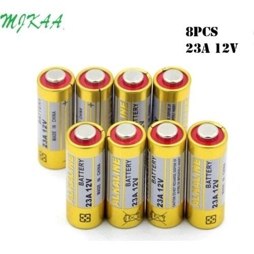 8PCS 12V 23A 23AE 23GA A23 A23S E23A EL12 3LR50 V23GA MN21 L1028 MS21 RV08 VR22 GP23A 21/23 K23A Alkaline Dry Batteries