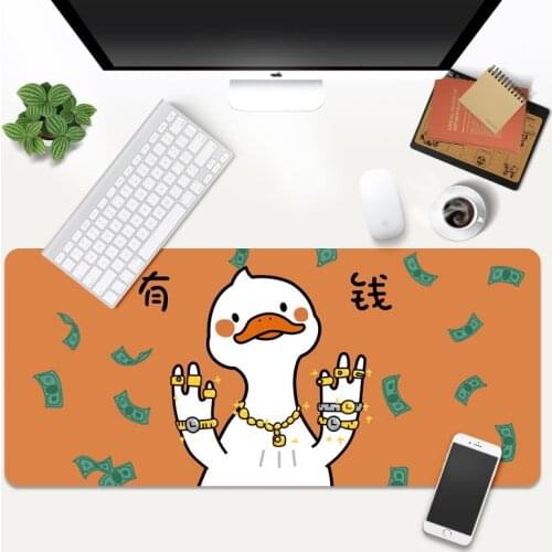 Anime XXL Carpet Large Gaming Mouse Pad Computer Gamer Keyboard Mouse Mat Cartoon Duck Desk Organizer Mousepad for PC Desk Pad