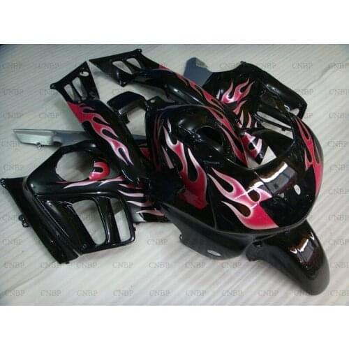 CBR600F3 1995 - 1998 Fairing CBR600 F3 95 96 Motorcycle Fairing CBR600F3 1997 Pink Silvery Black Flame Bodywork