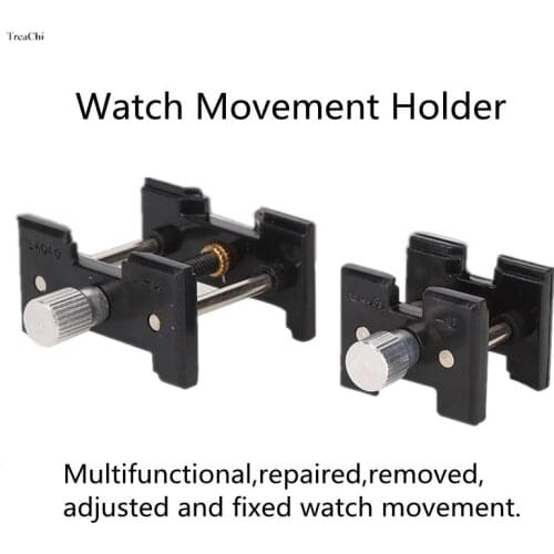 Watch Case Opening Tool Holder Opener Watchmaker Repairing Kit Fix Watch Movement Plastic Clamp Jewelry Making Fixed Base 2Pcs