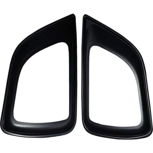 2Pcs Black Fog Lamp Frame Cover for Nissan NP300 Navara Frontier D23 4WD 2017 2018