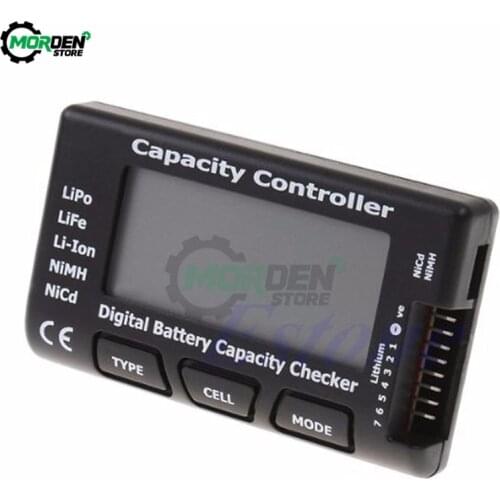 RC CellMeter 7-Bit Digital Battery Capacity Tester Checker for LiFe Lithium Li-ion Nickel Hydroxide Cadmium Lithium Polymer