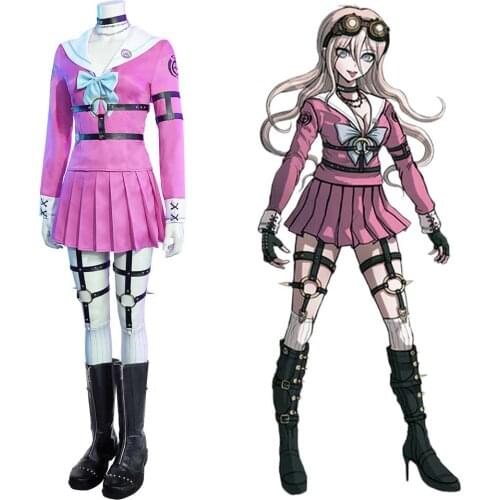 Danganronpa V3: Killing Harmony-Miu Iruma Cosplay Costume Women Dress Outfits Halloween Carnival Suit