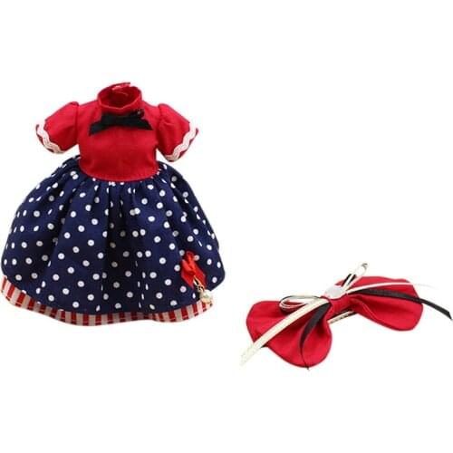DBS Blyth icy 1/6 BJD 30cm red dress with melamed doll toy girl gift licca