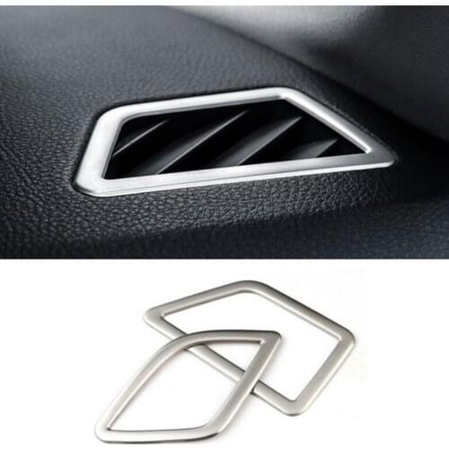 Car Styling Dashboard Air Vents Frame Decoration Cover Trim For BMW 5 Series F10 2011-2017 Interior Carbon Fiber Stickers