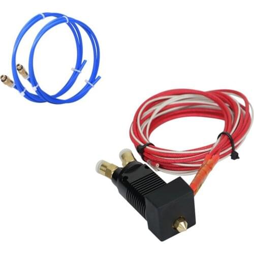 3D Printer Parts 2 in 1 Out Extruder Hot End Kit 0.4 MM Nozzle 1.75 MM 12V 40W for Cr-10 /Ender-3 Series 3D Printers