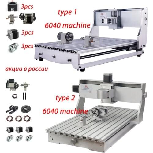 EU ship/free VAT DIY 6040 CNC Frame Machine Wood Milling Router Kit With Stepper Motor CNC Router Engraver Engraving