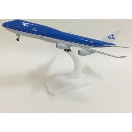 JASON TUTU 20cm KLM Royal Dutch Boeing 747 Plane Model Airplane Model Aircraft Model 1:300 Diecast Metal planes toys Collect