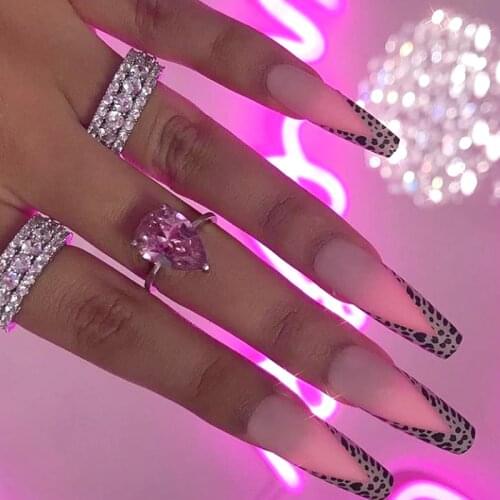 Y2K Multi Storey Geometric Crystal Water Drop Wheel Rings For Women Irregular Vintage Elegant Charms Rings Jewelry 90s Style New