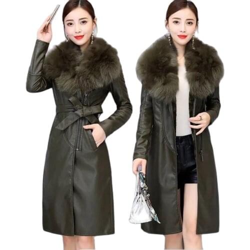 LAIPING Womens Winter Leather Jackets