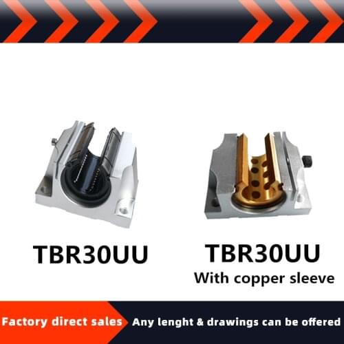 Hot selling linear bearing, guide rail linear opening slider bearing with copper sleeve TBR30UU