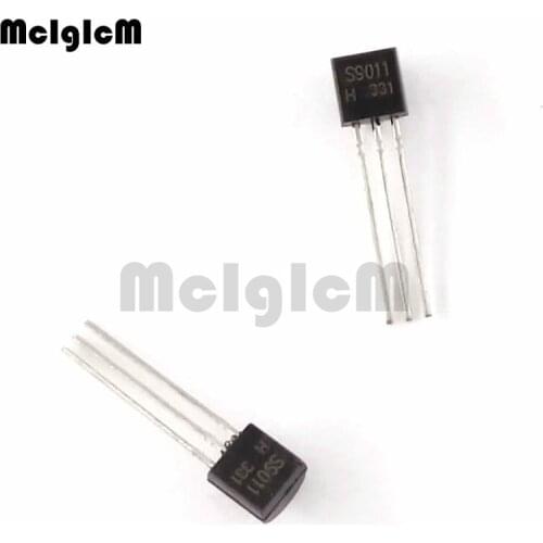 MCIGICM 100pcs S9011 in-line triode transistor TO-92 0.03A 30V NPN