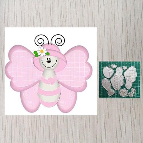 Cartoon Butterfly Girl Cutting Embossing Folders For Card Making Vintage Scrapbook Album
