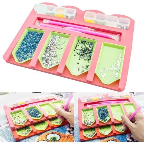 New 10pcs/Set Diamond Painting Tray Organizer Holder DIY Diamond painting kits Painting with Diamand Accessories Christmas Gift