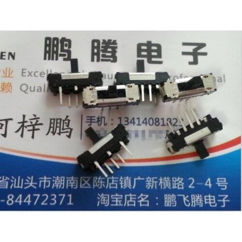 Original new 100% miniature vertical toggle switch sliding 3 gear switch ESD11V130 double row 5pin