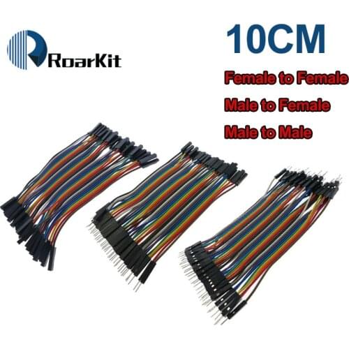 40-120pcs Dupont Line 10CM 40Pin Male to Male + Male to Female and Female to Female Jumper Wire Dupont Cable for Arduino DIY KIT