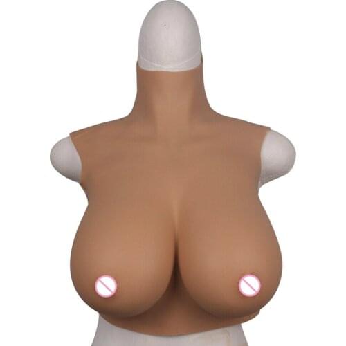 Food-grade Silicone Breast Prosthesis Forming Lifelike C D F G Cup Womens Breasts High-quality Breast Enhancement Strapless Bra