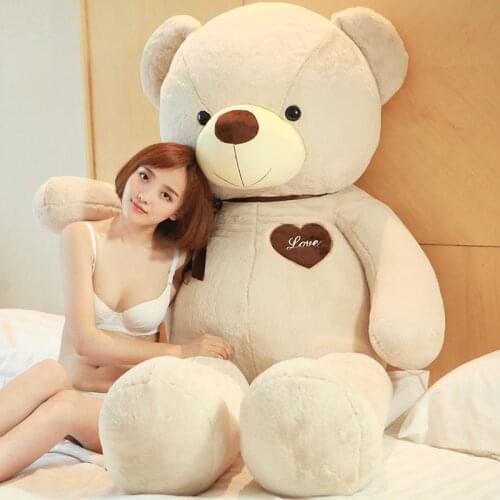 Teddy bear Skin plush toy Big Doll Lovely Birthday Valentines Day Gift Girlfriend anime plush Unfilled semi-finished products