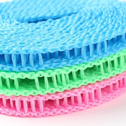 Portable Anti-Skid Windproof Clothesline Fence-Type Clothesline Drying Quilt Rope 5m Clothesline Outdoor Travel Clothesline