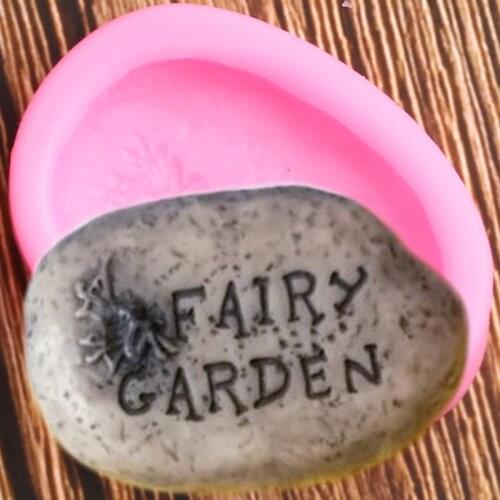 3D Fairy Garden Stone Silicone Molds Birthday Party Fondant Cake Decorating Tools Candy Chocolate Gumpaste Moulds