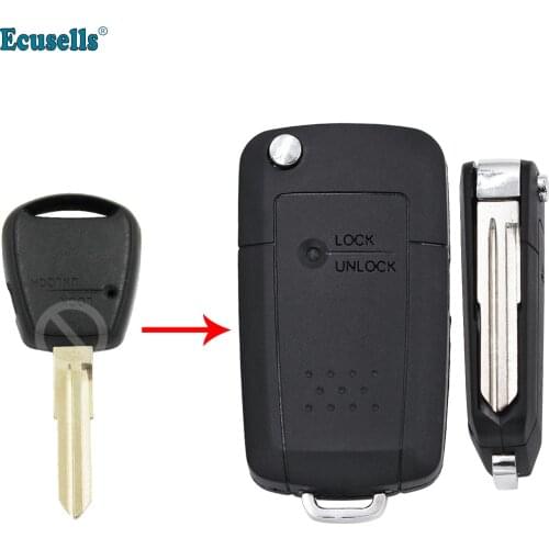 1 Button Flip Folding Key Fob Keyless Shell Case Fit For Hyundai Accent Kia Rio