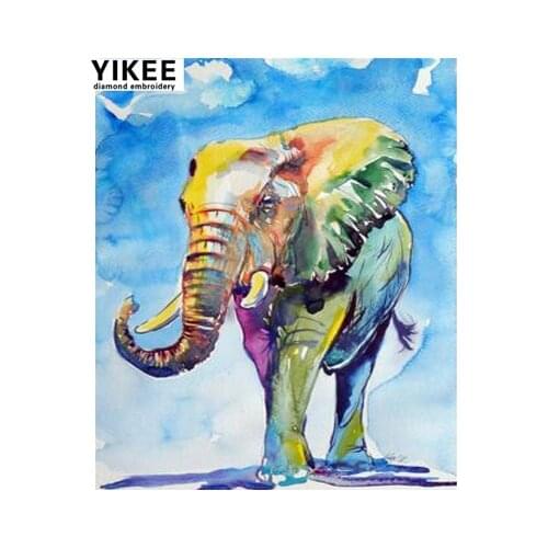 Rhinestones embroidery,5d diamond embroidery,diamond painting elephant,diamond painting animal