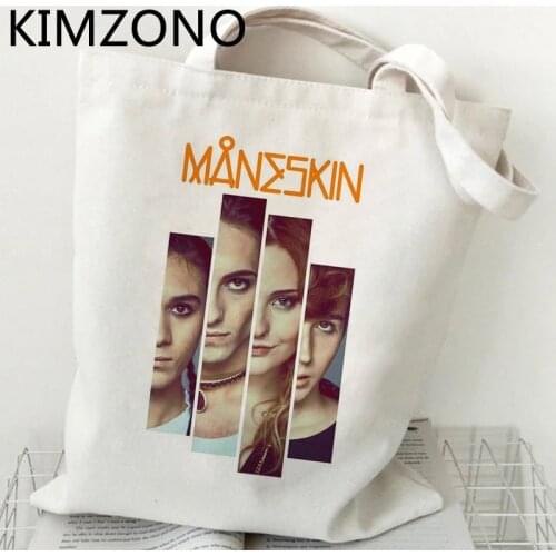 Maneskin shopping bag handbag bolsas de tela shopping tote eco bag reciclaje foldable sacolas