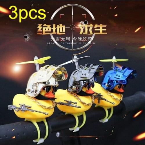 Car Decorations Glow In The Dark Rubber Duck With Helmet Cool Glasses Duck In The Car Interior Rubber Duck Bike Helice Or Moto