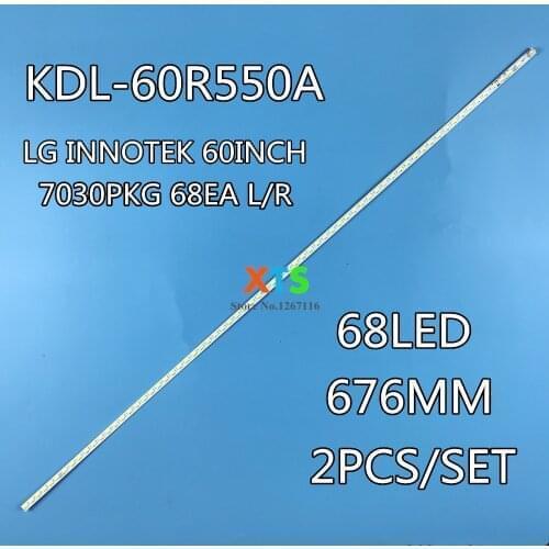 10 pcs/Lot LED Backlight Bar For SONY KLV-60EX640 KDL-60R550A KDL-60R555A Sharp LC-60LE640U LC-60LE751 JE600D3GV2AY JE600D3LB4N