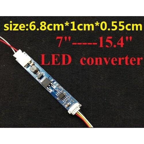 3 Pieces/lot LED converter with cable for 7"--15.4" inch Notebook laptop,LED Drive 10" 11 inch 12 13 14 15inch