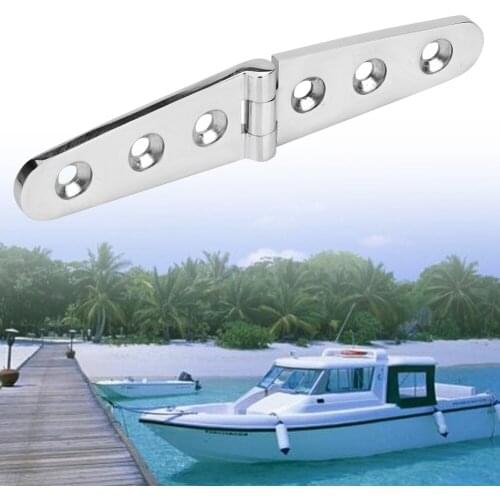 316 Stainless Steel Marine Boat Casting Long Strap Hinge Deck Cabin Hardware