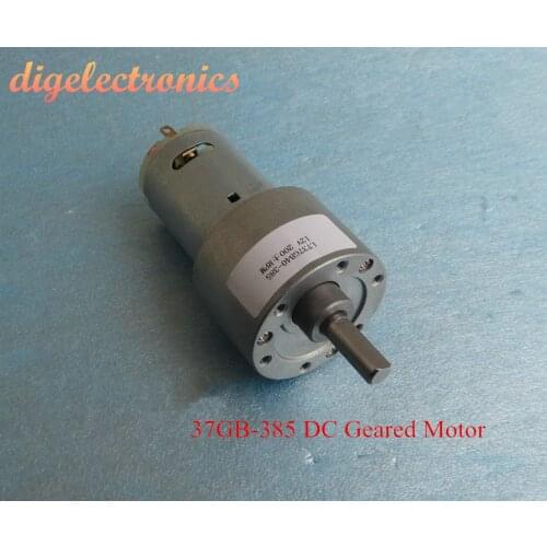 385 DC Geared Motor High Torque 200rpm Miniature Low Speed Metal Motor Electric Gear Motor for DIY RC Robot Model