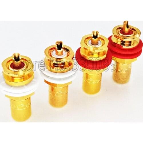 40pcsX RCA Female socket Cinch RCA RCA plugs lotus seat AV audio video socket