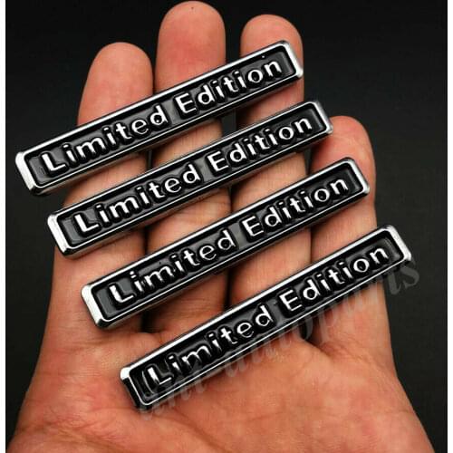 4x Metal Limited Edition Car Trunk Fender Door Emblem Badge Decals Sticker