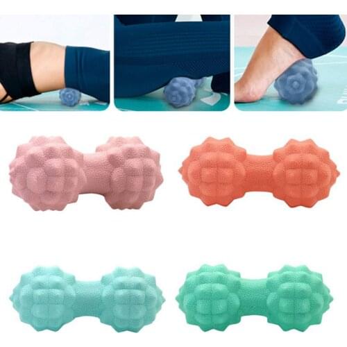 Peanut Silicone Spiked Massage Ball Body Muscle Pain Relief Fitness Yoga Roller