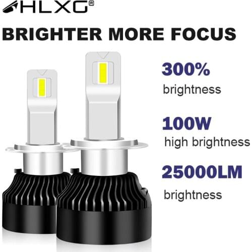 HLXG h4 LED bulb 25000LM canbus car headlight Light CSP 3570 led 9005 9006 HB3 HB4 H1 H8 H9 H11 lamp 6500K 12V h7 led hir2 9012