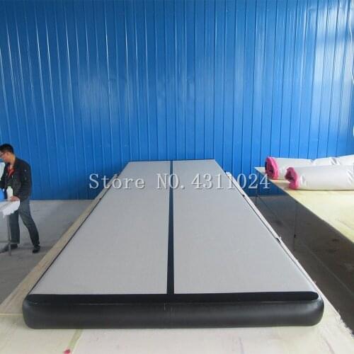 Free shipping 4x1x0.1m Air Track Tumbling Mat for Gymnastics Inflatable Airtrack Floor Mats with Electric Air Pump for Home Use