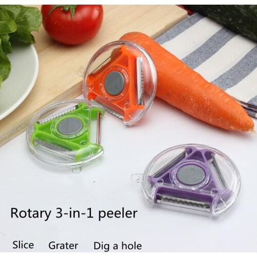 Household peeling knife multifunctional three-in-one apple peeling artifact kitchen melon planer