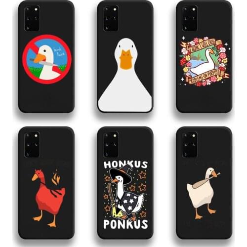 Untitled Goose Game Interesting Duck Game Phone Case For Samsung Galaxy S20 FE plus Ultra S6 S7 edge S8 S9 plus S10 5G lite 2020