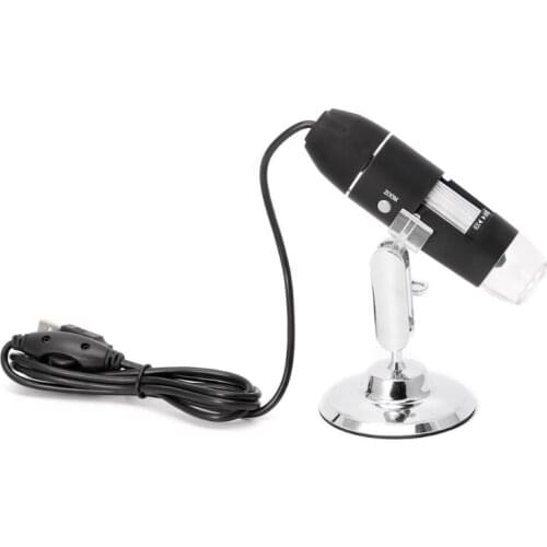 1600X USB Digital Microscope Camera Endoscope 8LED Magnifier with Metal Stand