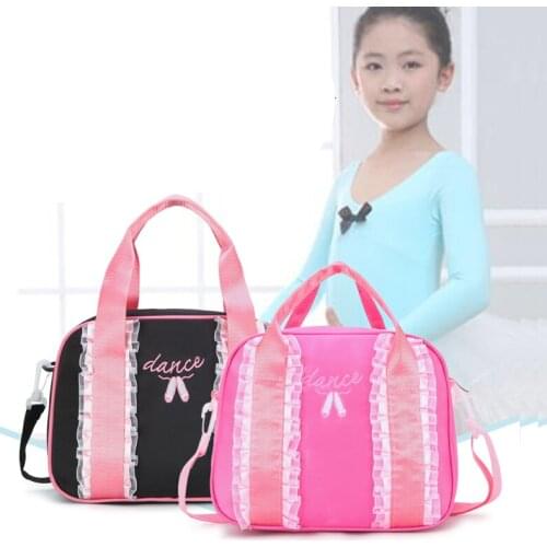 Kids Ballet Dance Bags Handbag Embroidered Ballet Shoulder Bag For Girls Dancing For Starting Dance Children Ballerina