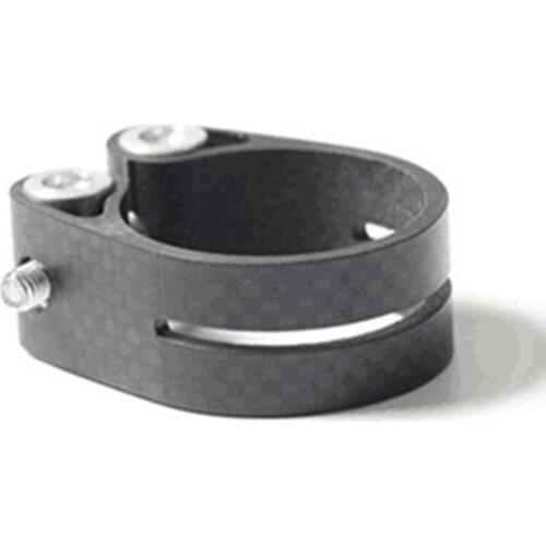 Hot AD-Quick Release Carbon Fibre Bike Seatpost Clamp 31.8mm for 27.2mm MTB Bicycle Seat Post Tube Clip Bike Parts