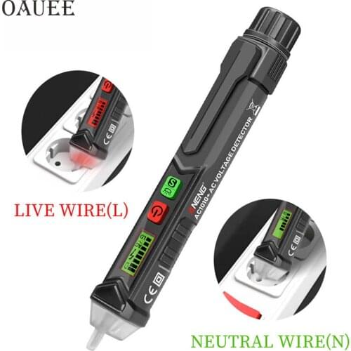 Intelligent Non-contact Pen AC Voltage Detector Tester Meter with LED Light Indicator Tester 12V-1000v Electrical Test Pen