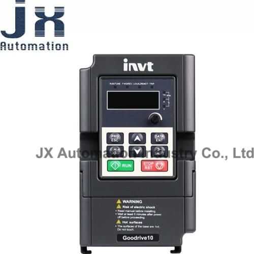 INVT Vector Inverter 0.4KW 220VAC Single-phase GD10-0R4G-S2-B Motor Speed Controller