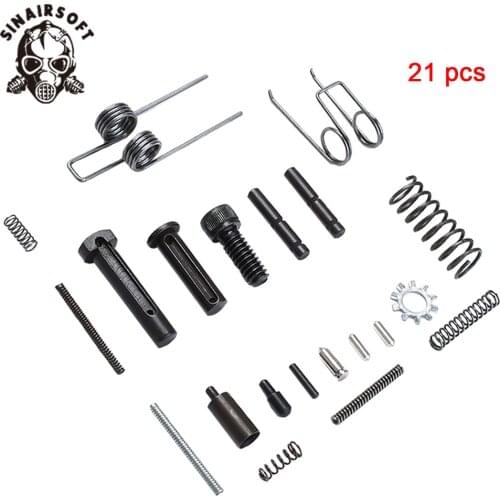 21pcs Kit AR15 Whole Lower Pins, Springs And .223 5.56 Magazine Catch Detents For AEG Hunting Paintball Shooting Accessories