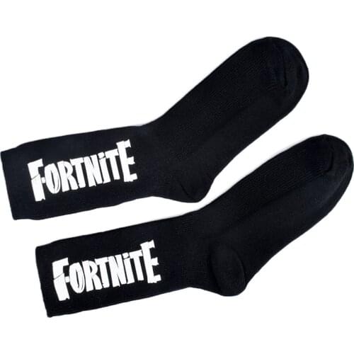 Fortnite Medium Stockings Winter Warm Men and Women Breathable Sports Comfortable White Black Socks Childrens Christmas Gift